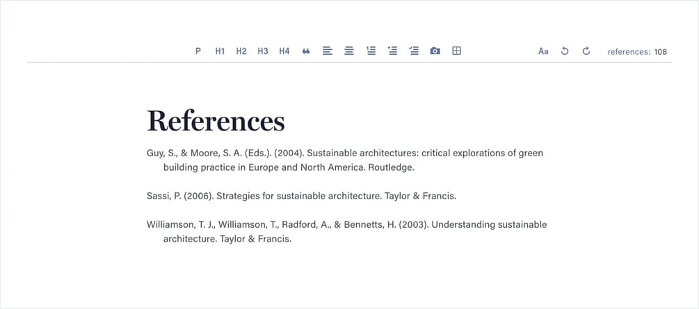 References F Referencing